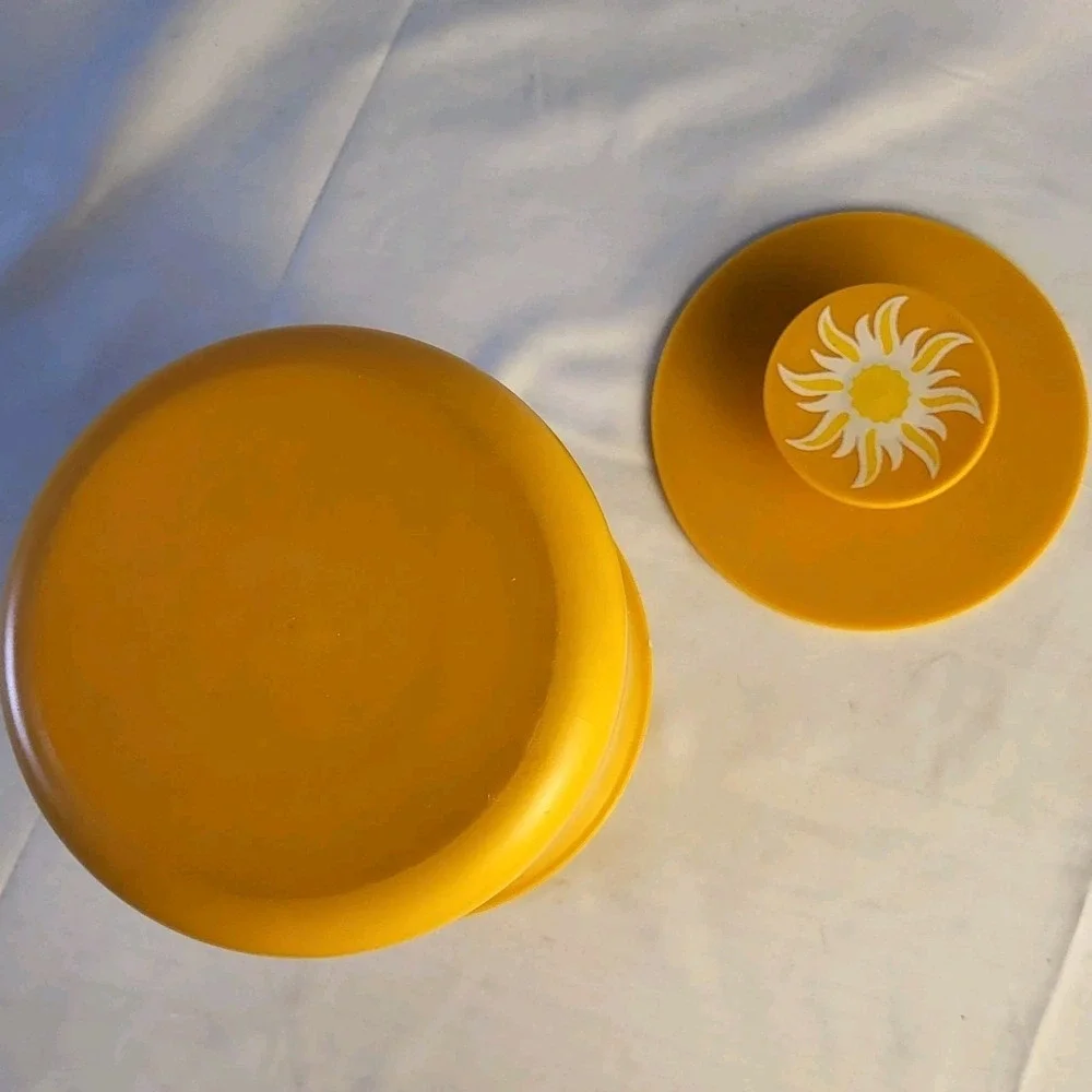 Vintage CA Prunes Phillips 66 Marlex Sunshine Jar Orange